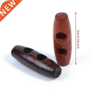 50pcs Toggle Sewing Wood Olive Buttons For Coats Sweater Sew