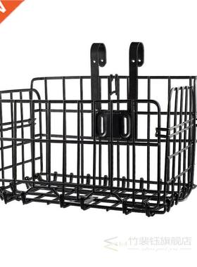 Bike Bicycle Basket Front Rear Bag Foldable Metal Wire Suppl