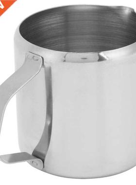 Milk Cup Milk Frothing Pitcher Stainless Steel Curved Invert
