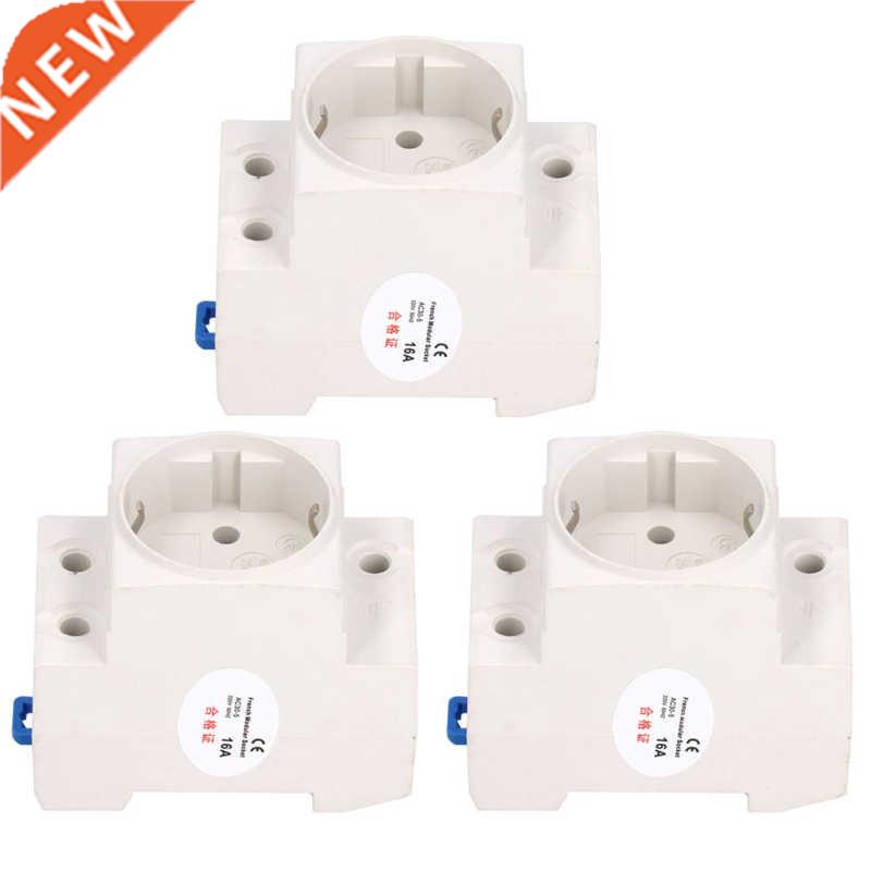 3Pcs Power Socket Ral Adapter Electrcal Outlet ndustral