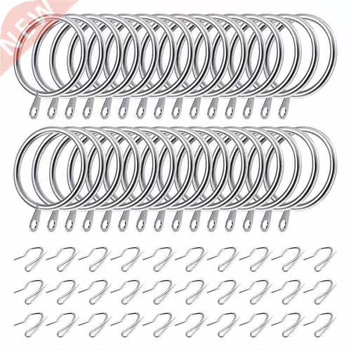 0 Pcs Metal Drapery Curtain Rings Curtain Hanging Rings and