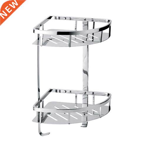 Double Layer Bathroom Shelf Stainless Steel Corner Shelf