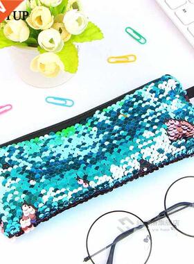 Sequin Pencil Case Flash Sequin Pen Bag School Supplies Girl