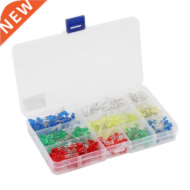 500Pcs 3mm 5mm Red Yellow Whte Green Blue Assortment Emtt