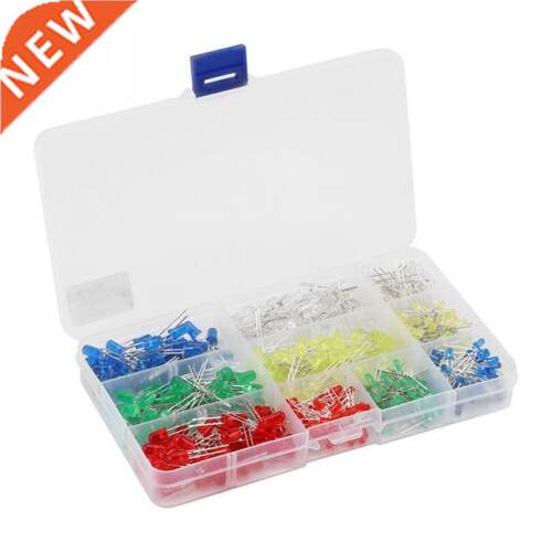 500Pcs 3mm 5mm Red Yellow Whte Green Blue Assortment Emtt