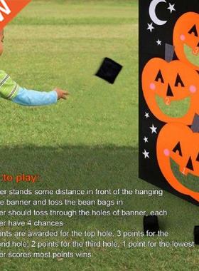 Halloween Hanging Toss Game Bag Felt Throwing Sandbags