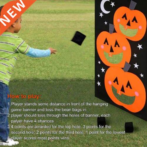Halloween Hanging Toss Game Bag Felt Throwing Sandbags