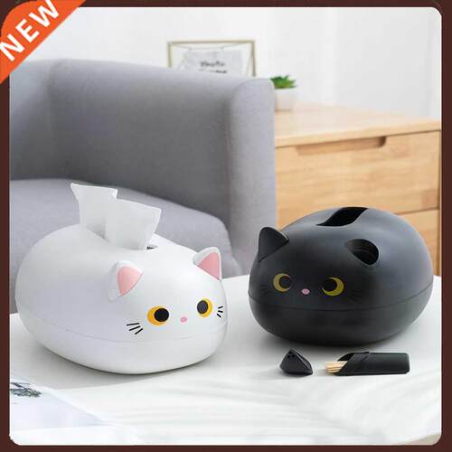 Kawaii Cat Tissue Box Desktop Toilet Paper Holder Kitchen Na