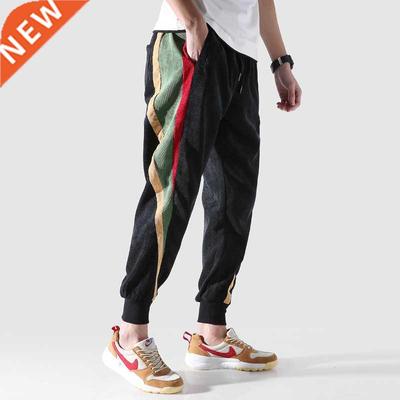 Prowow 2021 Autumn Fashion Casual Corduroy Pants Men Loose F