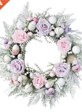 Ester Wreth With rtificil Eggs Flowers For Front Door