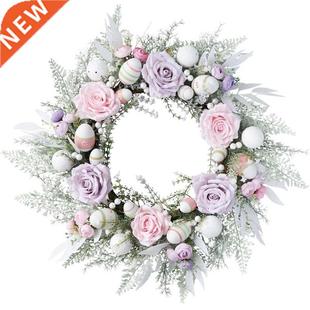 Ester Wreth With rtificil Eggs Flowers For Front Door