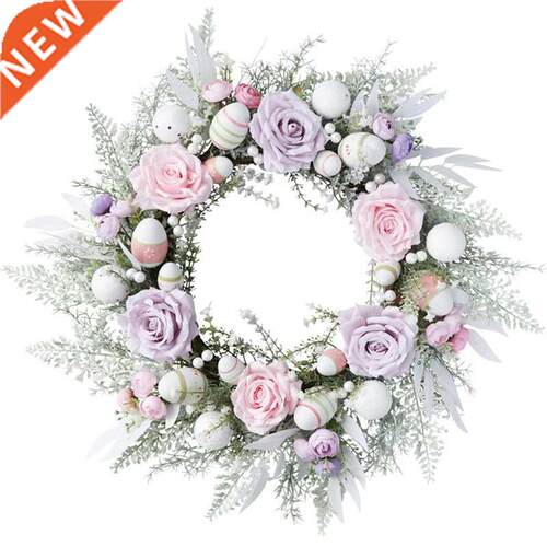 Ester Wreth With rtificil Eggs Flowers For Front Door