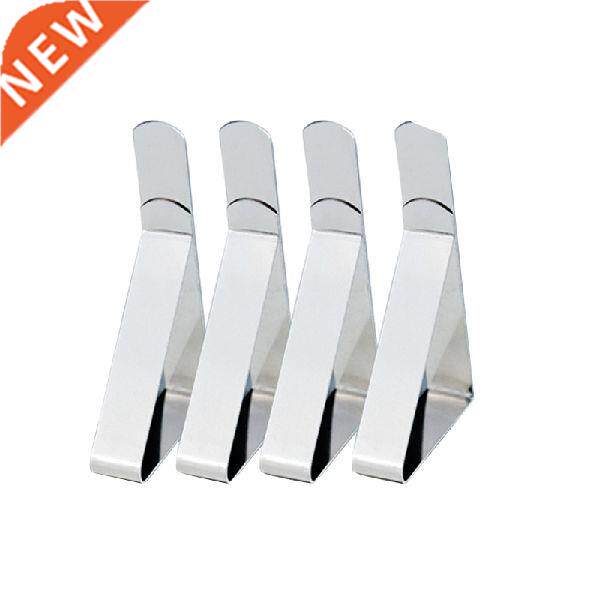 4Pcs Stainless Steel Triangle Tablecloth Clips Adjustable