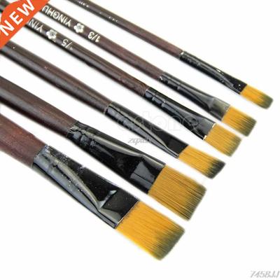 1set(6pcs) Nylon Paint Brushes for Art Artist Supplies Usefu