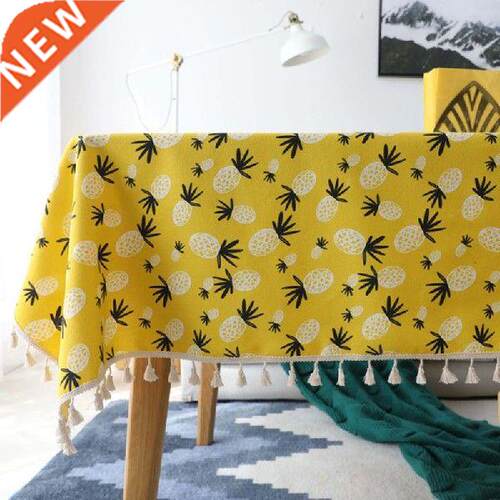 Rectangle Pineapple Pattern Table Cover Dining Table Cloth