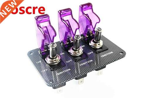 12V Switch C Racing On Off Aircraft Type LED Toggle Switc