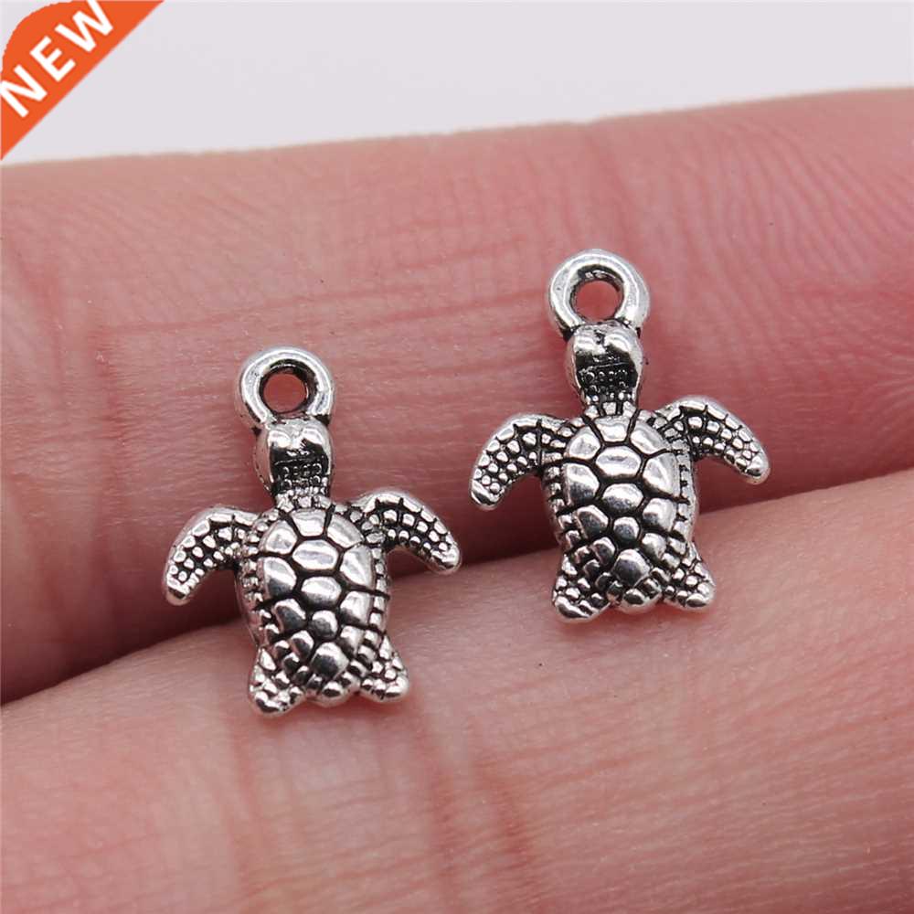 WYSIWYG 20pcs 10x13mm Charms Sea Turtle  Jewelry Findings