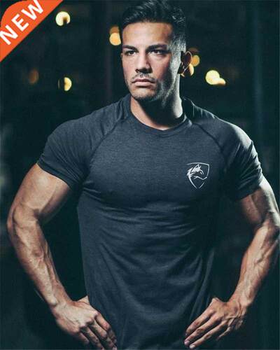 2022 Summer Gym Shirt Sport T Shirt Men Quick Drying Running