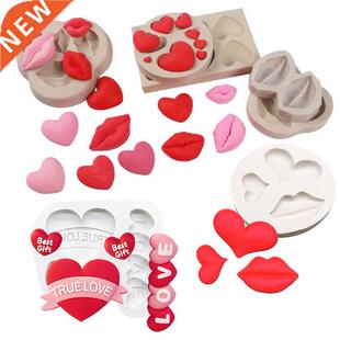 Lip Heart LOVE Shapes Silicone Mold Sugarcraft Cookie Cupcak