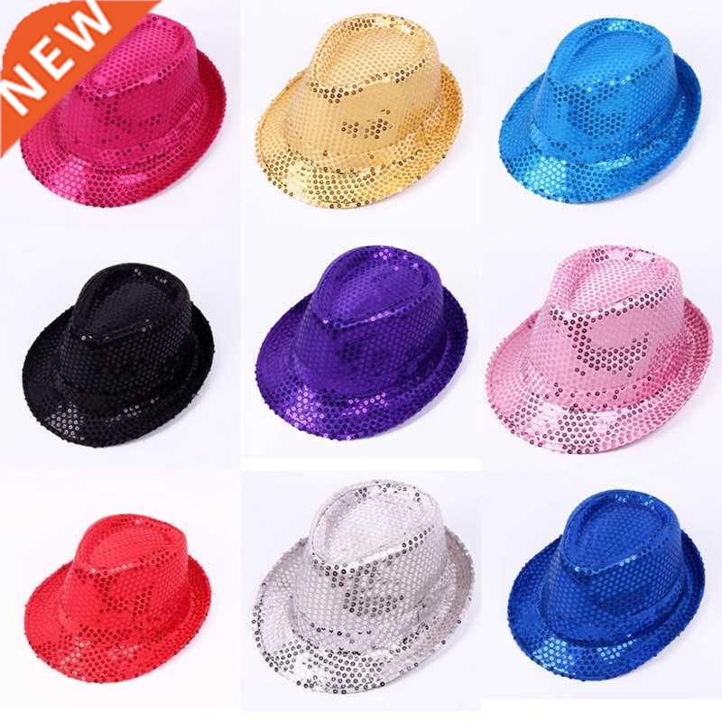 WZ Sequin Sreet Dance Korean Version Jazz Hat Solid Color