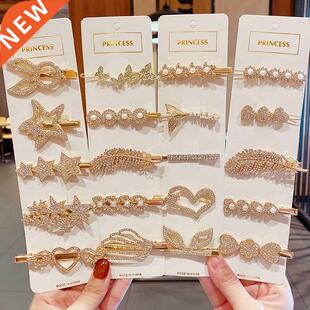 /5PCS/Set New Women Luxury Shining Gd Rhinestone Geometri