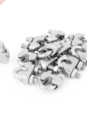 5mm /16 Inch Wire Rope Cable Clamp Clips 12pcs