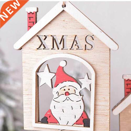 New Christmas Decorations Wooden Pendant Christmas Tree Chri