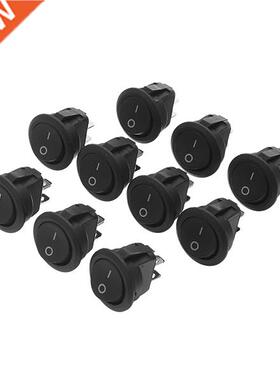 10Pcs Rocker Switch ON/OFF 2 Position Round Boat Rocker Swit