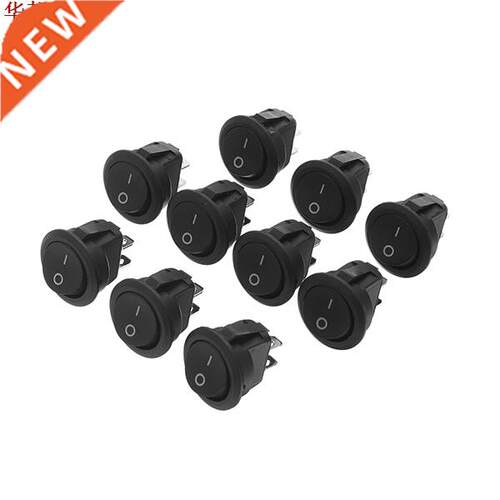 10Pcs Rocker Switch ON/OFF 2 Position Round Boat Rocker Swit