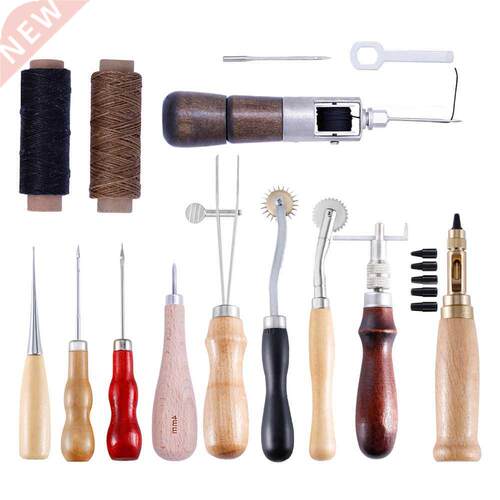 12Pcs/Set Leather Craft Handmade Punch Carving Work Leather