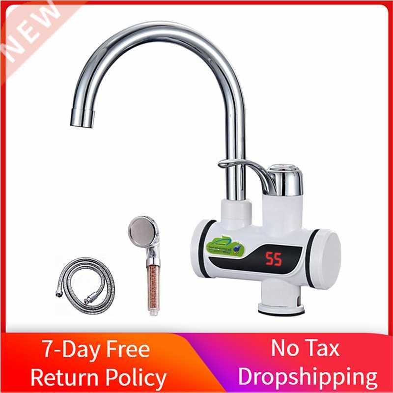 3000W Temperature Display Instant Hot Water Tap Kitchen Bat