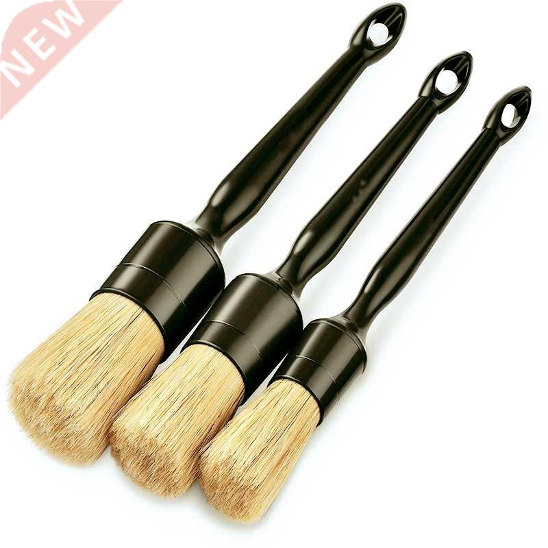 1/3 PCS Car Exterior Interior Detail Brush Boar Hair Bristle