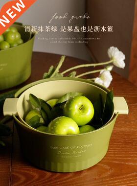 Double-Layer Vegetable Washing Basket Drain Basket Kitchen