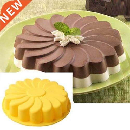 3D Cake Mold Silicone Mold Chocolate Sunflower Shaped