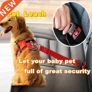 Dog Cat Car Safety Belt Adjustable Leash Vehicle Seat Belt