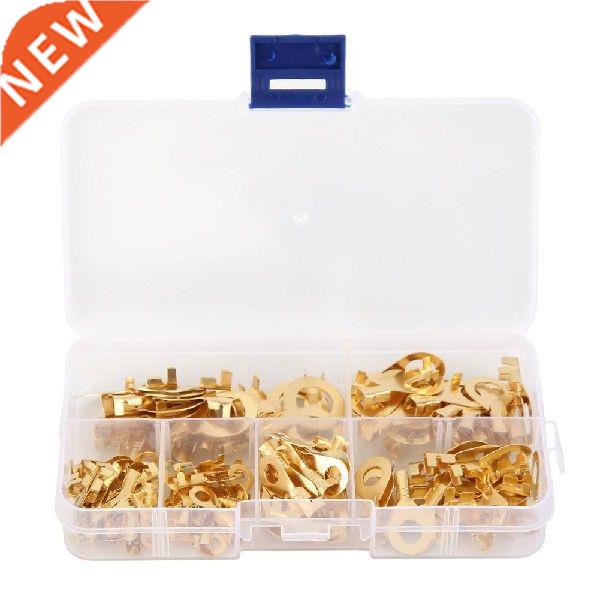 150pcs/set Ring Type Gold Terminals Golden Brass