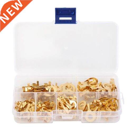 150pcs/set Ring Type Gold Terminals Golden Brass