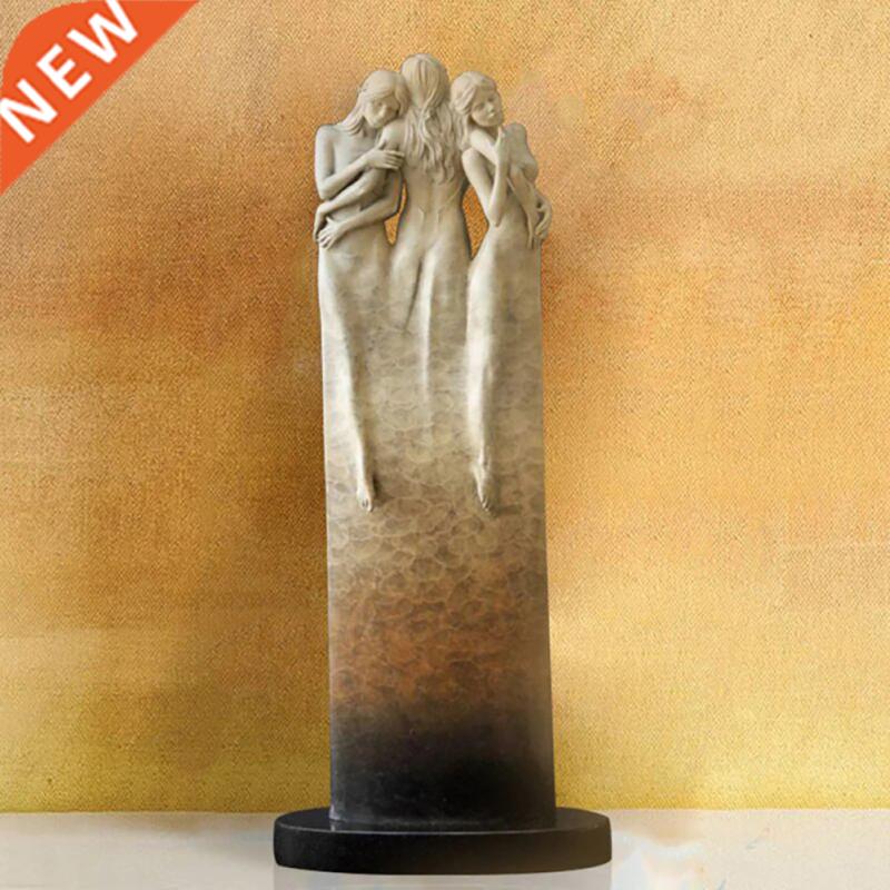 Resin Statues Sculptures Three Goddess Embracing Sculpture