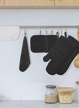 Oven Mitts Pot Holders Sets 500℉ Heat Resistant Silicone