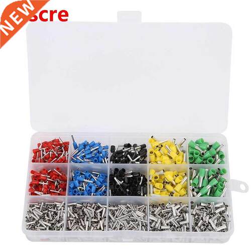 1640pcs Crimp Terminals Tube Type Cold-Press Wire Terminals