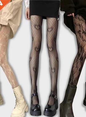 Gothic Tights Women Leggings Lolita Hollowed Out Mesh Stocki