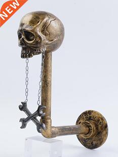 Motorcycle Skull Helmet Holder Creativty Resin Craft Skull