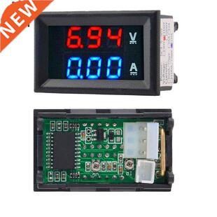 Hoopet DC 100V 10A Voltmeter Ammeter Blue + Red LED Amp