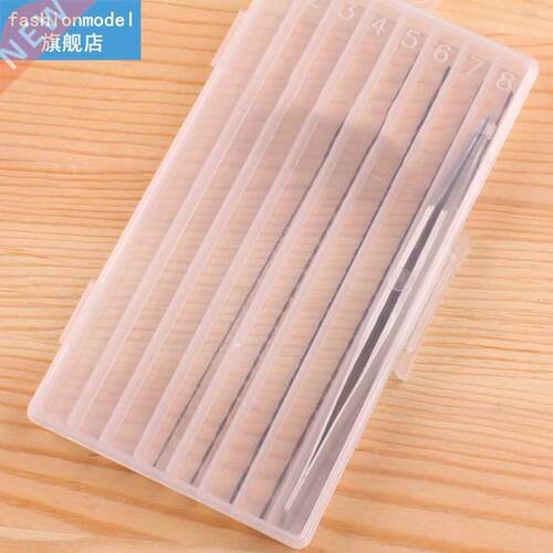 2 PCS 8 Grid 15mm Flat Long Plastic Parts Storage Box Compo
