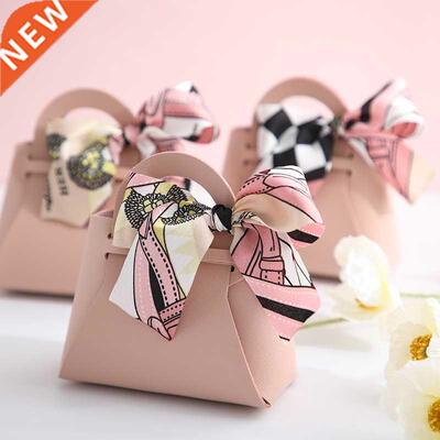 5/10PCS Cretive Lether gifts Box With ribbon Wedding Fvor