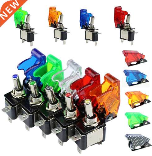 Auto Car Boat Truck Illuminated Led Toggle Switch With Safet