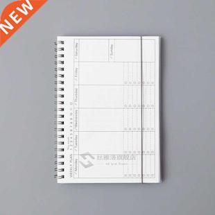 Daily Weekly Monthly 2019 2020 Planner Spiral A5 Notebook Ti