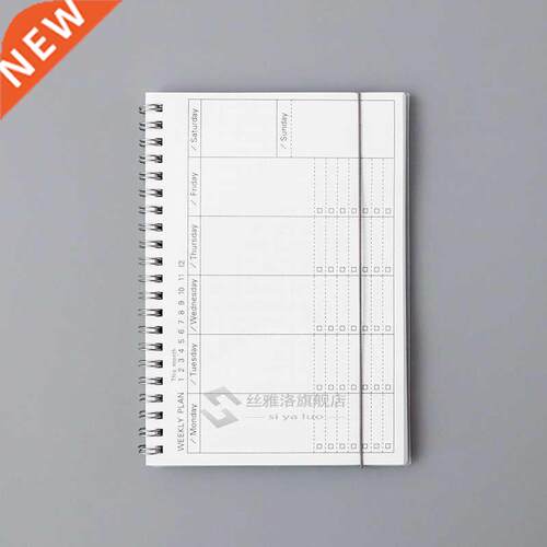 Daily Weekly Monthly 2019 2020 Planner Spiral A5 Notebook Ti