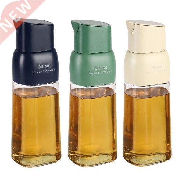 94PF Glass Oil Dispenser Bottle 550ML Auto Flip Leakproof