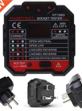 HT106 Electric Socket Tester Neutral Live Earth Wire Testing